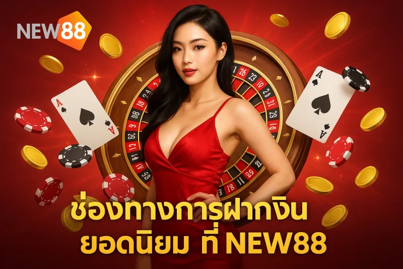 ช่องทางการฝากเงินยอดนิยมที่ NEW88